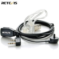 Retevis 2 ขาปตท. Mic แอบแฝงหลอดอะคูสติกหูฟังชุดหูฟังสำหรับ Kenwod PUXING B Aofeng UV-5R UV-5RA 888 วินาที Retevis H777 RT7 RT21 (1 แพ็ค)