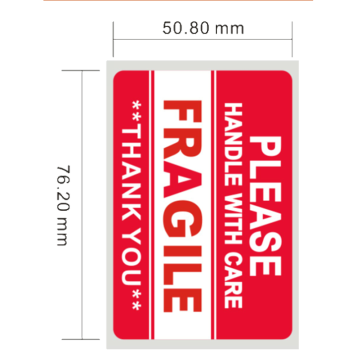 Stiker Fragile Sticker Fragile Fragile Sticker 2x3inch 5x7cm [10