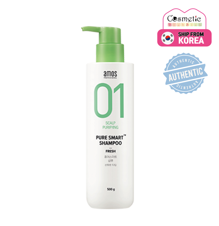 [AMOS PROFESSIONAL] แชมพูดูแลผมบริสุทธิ์ [สด] 500มล. | Lazada.co.th