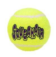 Kong squeaker air ball : Medium ของเล่นสุนัข บอลเทนนิส1ลูก มีเสียงปิ๊บๆ  สีสดใส