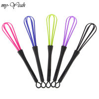 Myyeah 1Pcs อุปกรณ์ร้านทำผมมืออาชีพครีมย้อมสี Whisk พลาสติกเครื่องผสมสำหรับผม Barber Stirrer ผมจัดแต่งทรงผมสีย้อมเครื่องปั่น Stripe Stick