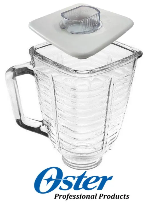 OSTER OSTERIZER BLENDER JAR REPLACEMENT GLASS PITCHER WITH JAR COVER