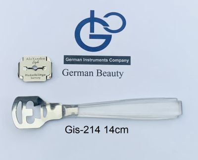 German Instruments ที่ขูดส้นเท้า  Com Cutter ด้ามพลาสติกใส ขนาด 14 cm รุ่น  Gis-214