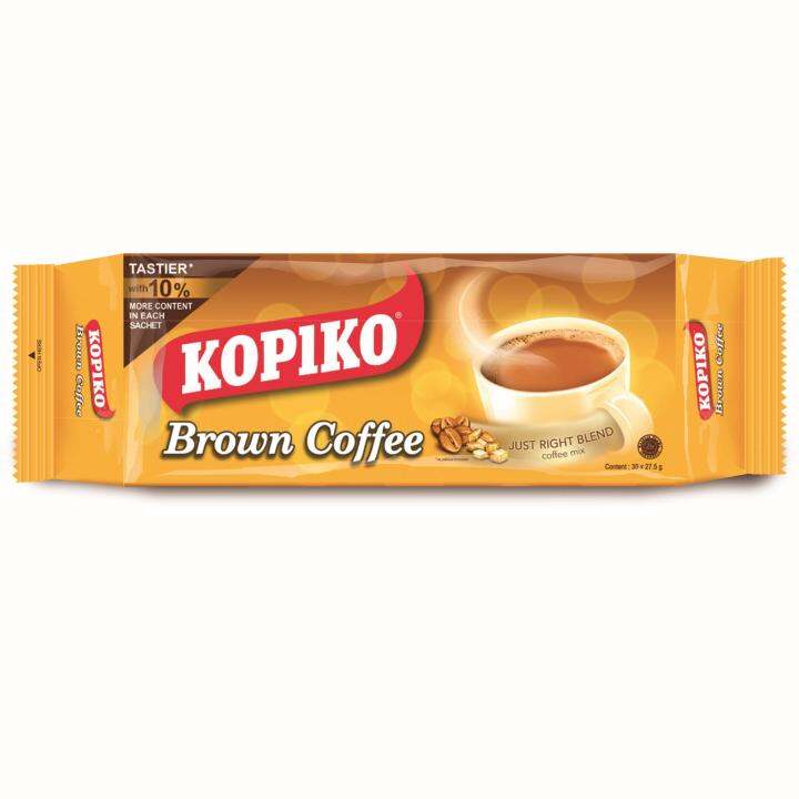 Kopiko 3in1 Coffee Brown 27.5g x 30 sachets Lazada PH