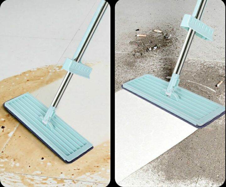 ถูกๆๆ-ไม้ถู-ไม้ถูพื้น-flat-mop-ไม้ม๊อบถูพื้น-ไม้ถูพื้นรีดน้ำ-ม๊อบดันฝุ่น-ไม้ถูพื้นแบบรีดน้ำในตัว-หมุนได้360-ไม้ถูพื้นพร้อมที่รีดในตัว-ผ้าม๊อบ