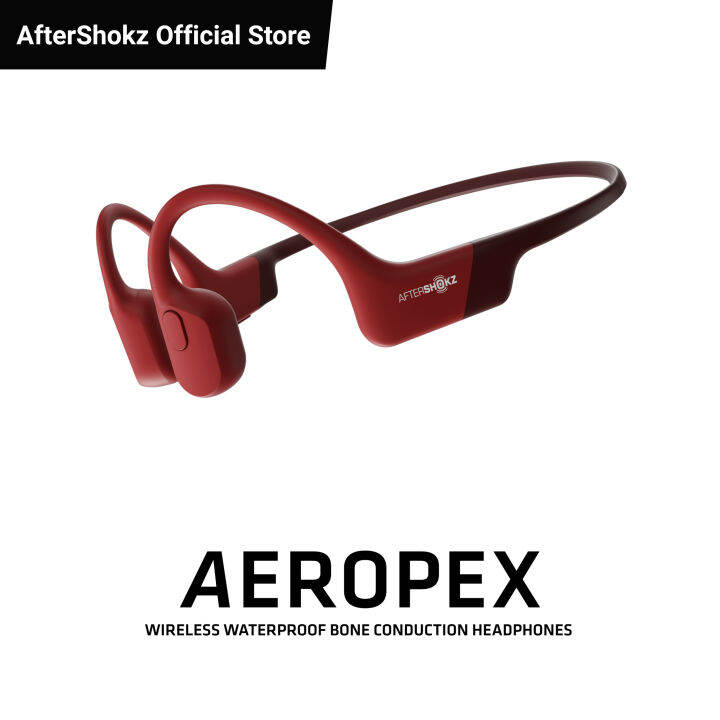 AfterShokz AS800 Aeropex Open-Ear Wireless Bluetooth Waterproof Bone ...