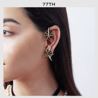 77th-star ear cuff brass oxidize ต่างหูคลิปหนีบ รูปดาว เอียคัพ สี ทองเหลืองรมดำ