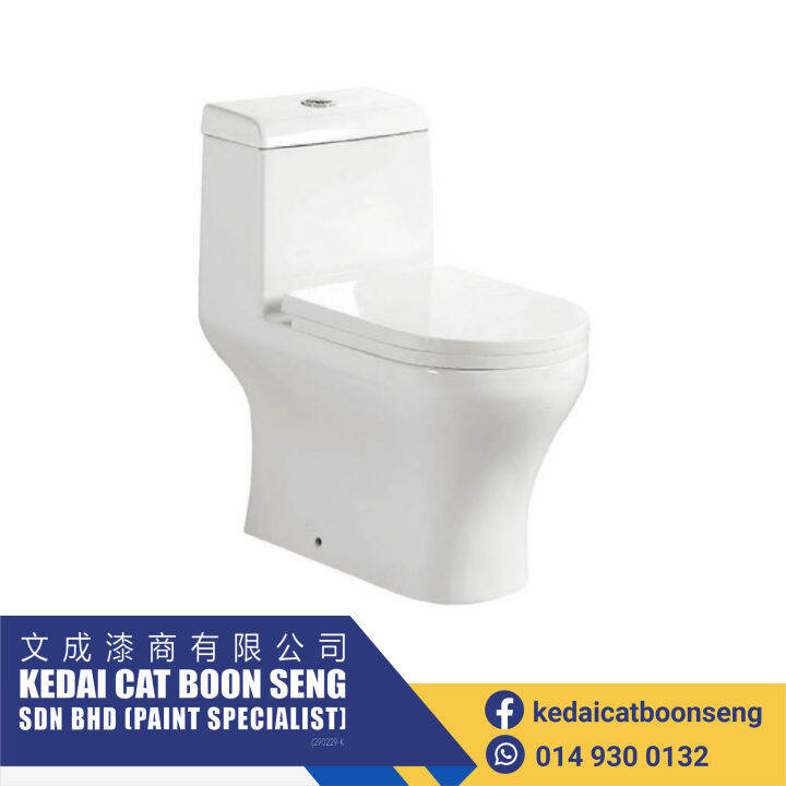 SORENTO SRTWC287-RL One Piece Bathroom Water Closet WC Rimless Flushing ...