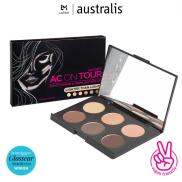 Bảng Tạo Khối Bắt Sáng Australis AC On Tour Powder Contouring &