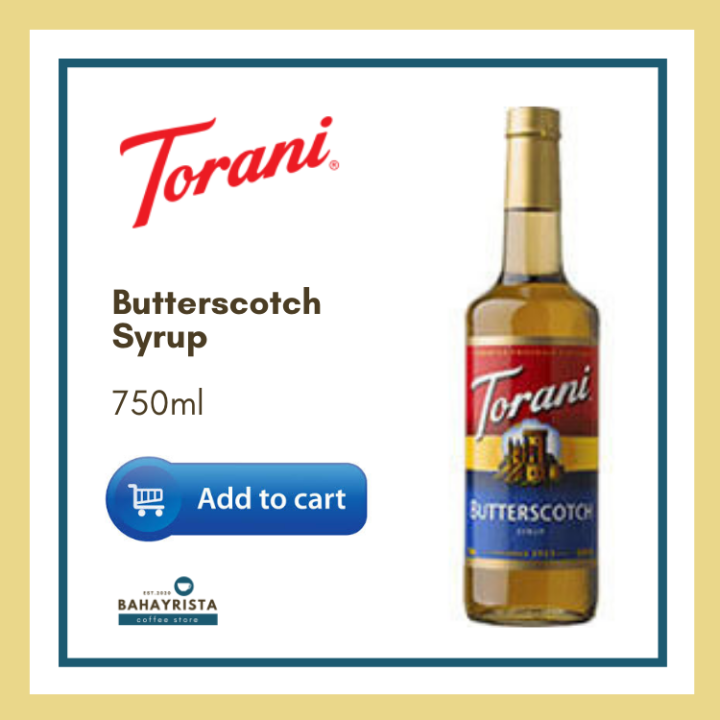 Torani Butterscotch Syrup 750ml Lazada PH