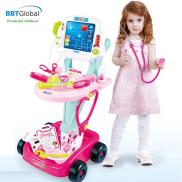 Bộ đồ chơi bác sỹ xe đẩy cao cấp 660-45 - đồ chơi trẻ em, đồ chơi y tế