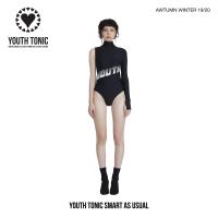 YOUTH TONIC - One Sleeves Bodysuit (Black) / บอดี้สูท แขนเดี่ยว (ดำ)