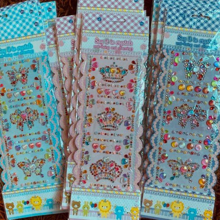 Say it in Crystals Self Adhesive Rhinestones Crystal Gem Stickers