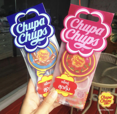 🍭🍭(แพค 2 ชิ้น) Chupa Chups จูปา จุ๊ปส์ แผ่นน้ำหอมปรับอากาศ รุ่นแพคคู่ สุดคุ้ม🍬🍬