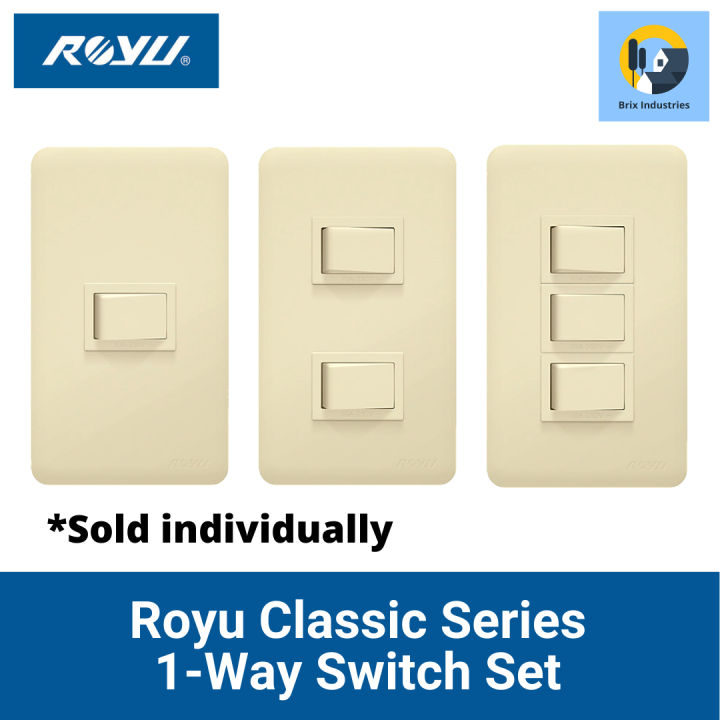 Royu Classic Series Way Switch Set Or Gang Wh Wh Wh