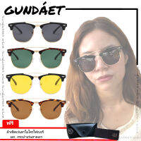 GUNDAET แว่นตากันแดด ทรงClub master แว่นตาวินเทจ ยอดฮิตตลอดกาล Gd-3816 ใส่เล่นกีฬา ผู้หญิง