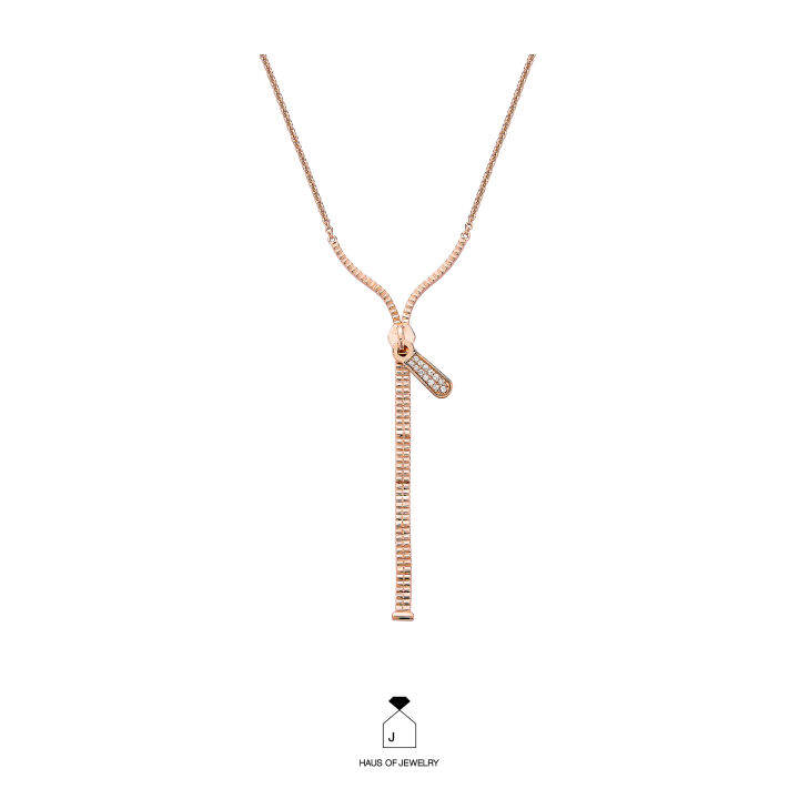 haus-of-jewelry-zip-lariat-necklace-สร้อยคอเงินแท้-ประดับเพชรคิวบิกเซอร์โคเนีย-cubic-zirconia