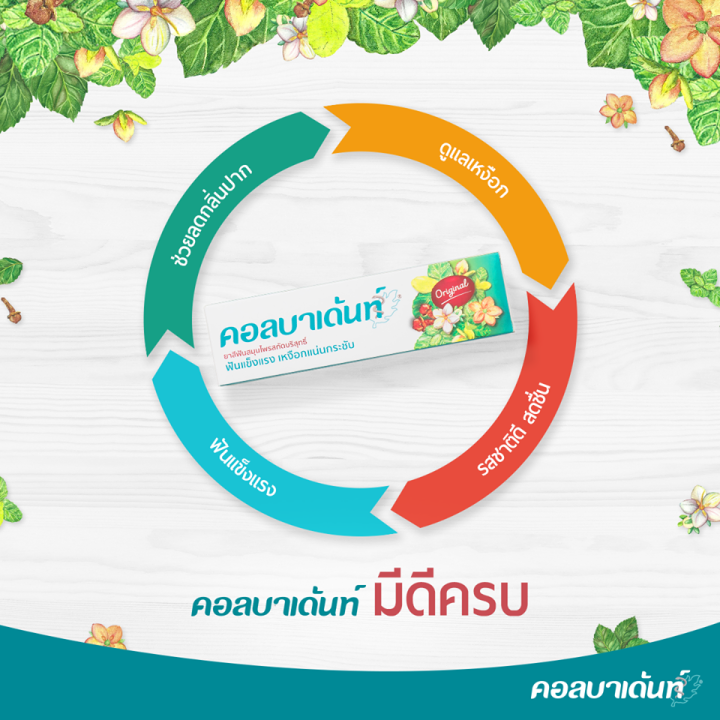 kolbadent-ยาสีฟันสมุนไพรสกัดบริสุทธิ์-คอลบาเด้นท์-160-กรัม-แพค-6-กล่อง