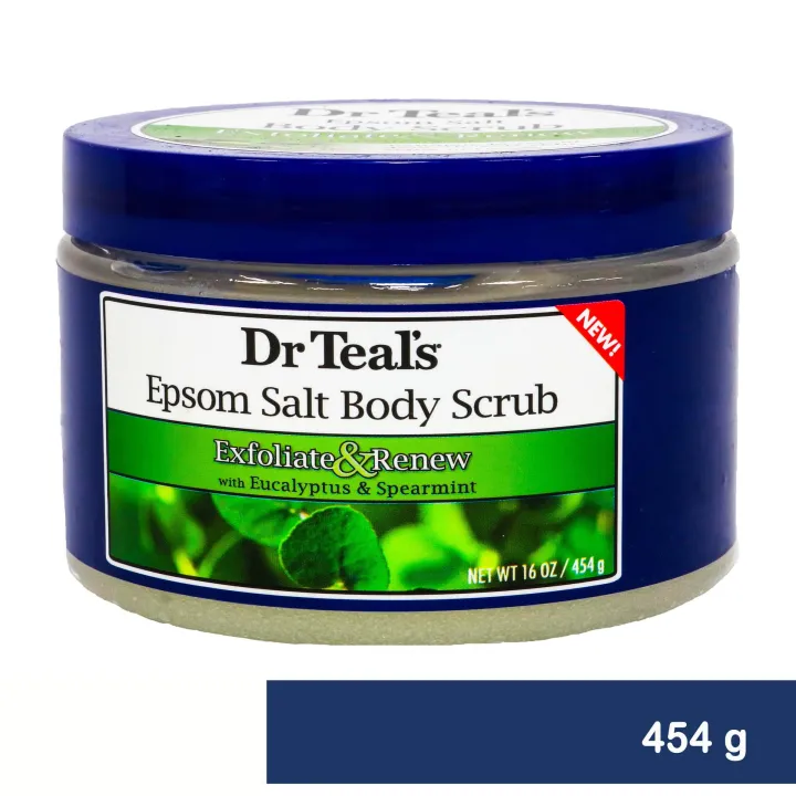 Dr Teals Exfoliate And Renew With Eucalyptus And Spearmint Epsom Salt Body Scrub 454 G Lazada Ph 8088