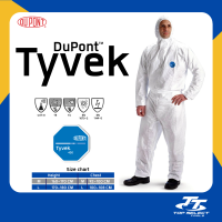 ชุดPPE ชุดกันสารเคมี TYVEK400 กันฝุ่นละออง สารเคมี