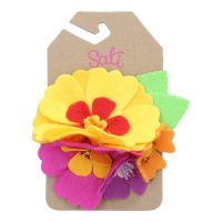 SATI-กิ๊บหนีบผม-AH. BIG FLOWER ALLIGATOR CLIP-FCF084