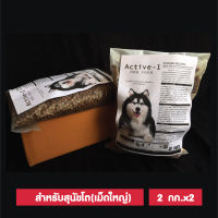 อาหารสุนัข Active-1 Chicken Flavour สำหรับสุนัขโตทุกสายพันธุ์ อายุ 1 ปีขึ้นไป เม็ดใหญ่ 4 Kg. (ถุงแบ่ง)