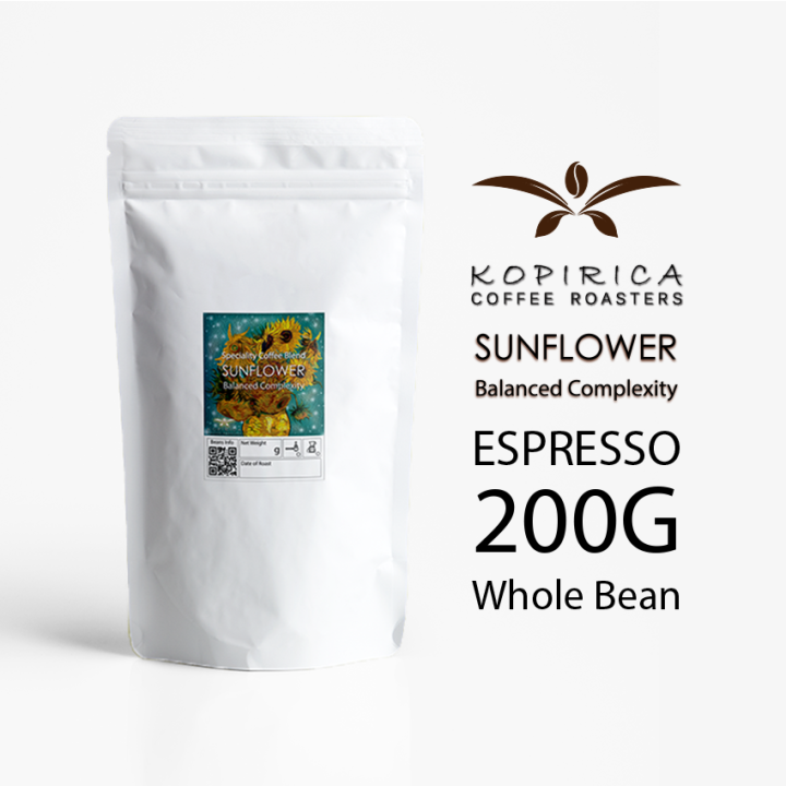100 Arabica Coffee Beans Sunflower Espresso Blend 200g Lazada
