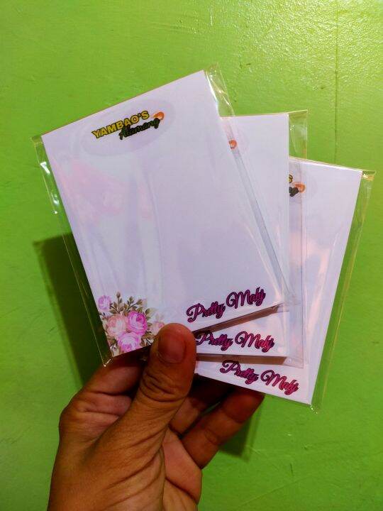 Personalized Notepads 3x4 (10PADS PER PACK) Lazada PH