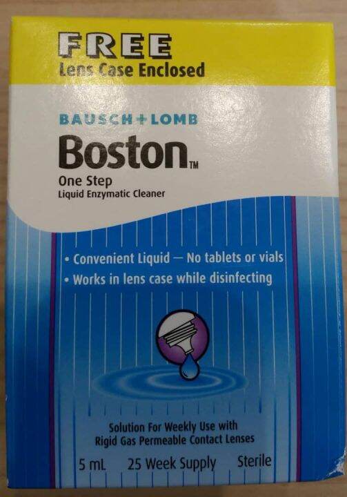 BAUSCH + LOMB BOSTON LIQUID ENZYMATIC CLEANER 5ML (USA) Lazada