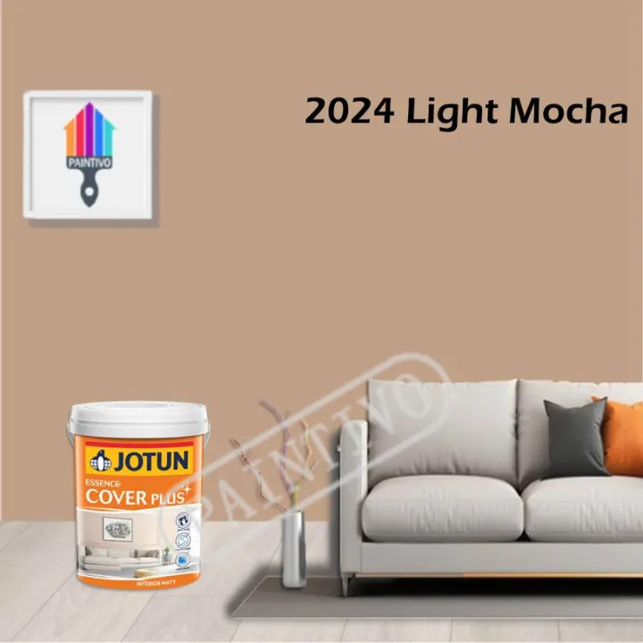 2024 Light Mocha 1l Jotun Essence Cover Plus Matt Colour Interior Wall Paint Easy Wash Cat Dinding Dalaman Paintivo Lazada - Light Mocha Colour Paint