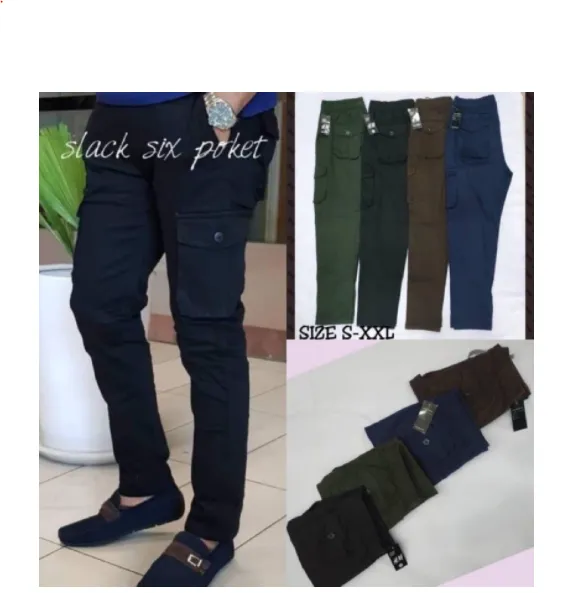 seluar cargo slim fit