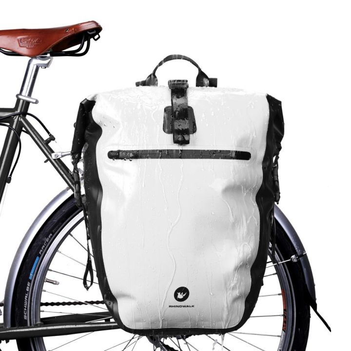 Rhinowalk Bike Bag Waterproof Bike Pannier Bag 27L,(for Bicycle Cargo Rack  Saddle Bag Shoulder Bag Laptop Pannier Rack Bicycle Bag Professional