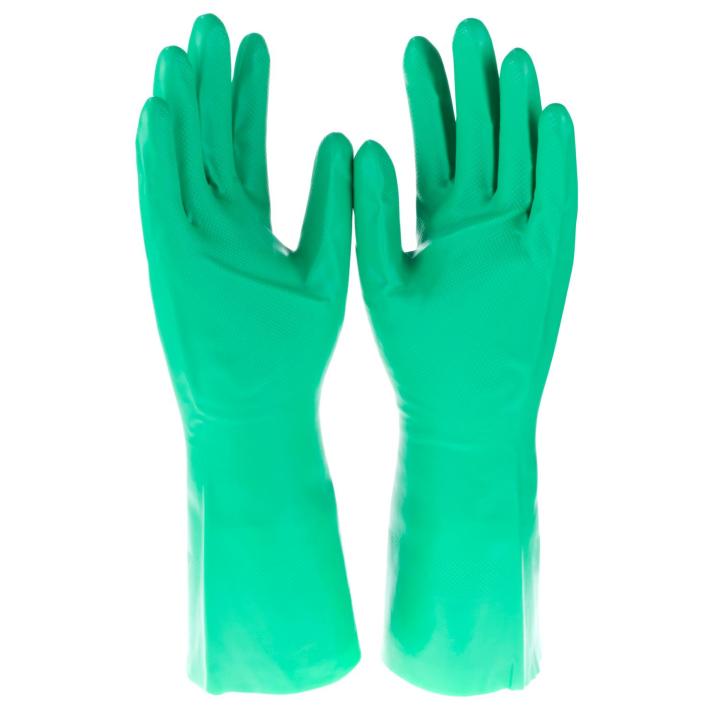 ถุงมือยางไนไตร-ป้องกันลื่น-น้ำมัน-กันสารเคมี-ยาว-13-นิ้ว-ยี่ห้อ-rubberex-n40