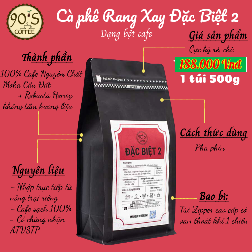 Hot túi 500gr cà phê đặc biệt 02 pha phin moka & robusta honey rang mộc - ảnh sản phẩm 6