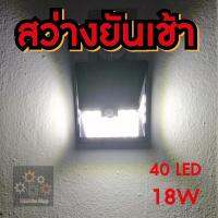 ไฟหรี่ LED 40 ดวง ติดผนังกำแพงบ้าน โซล่าเซลล์ ตั้งเปิด-ปิดไฟอัตโนมัติ