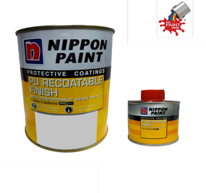 1L SET NIPPON POLYURETHANE PU RECOATABLE FINISH (SOFT MATT) (+ HARDENER