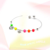 Fyne Fories Neon Spring Bangle ♡ กำไล Swarovski pearl สีนีออน ♡ fynefories