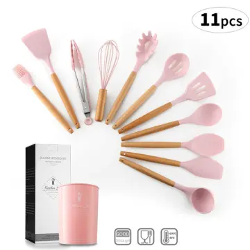 Silicone 7PCS Kitchen Utensils for Cooking Non-Stick Spatulas with Wooden  Handle - China Kitchen Utensils and Spatula price