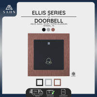 Doorbell สวิทซ์ [SAHN] กระดิ่ง รุ่น Ellis Series (E05) ผลิตจากโพลีคาร์บอเนต กรอบอะลูมิเนียม ดีไซน์สวยงาม และทันสมัย