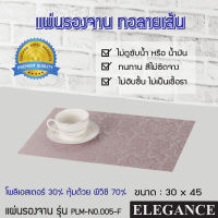 ที่รองจาน แผ่นรองจานโรงแรม แผ่นรองจานโพลีเอสเตอร์ เคลือบด้วย PVC ไม่เป็นเชื้อรา ถูกสุขอนามัย ใช้ในภัตตราคาร ห้องอาหารโรงแรม