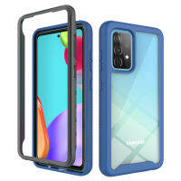 Galaxy A52 5G กรณี WindCase Dual Layer กลับกันชนที่ทนทานไม่ลื่นกันกระแทกเต็มรูปแบบป้องกันสำหรับ Samsung Galaxy A52 5G