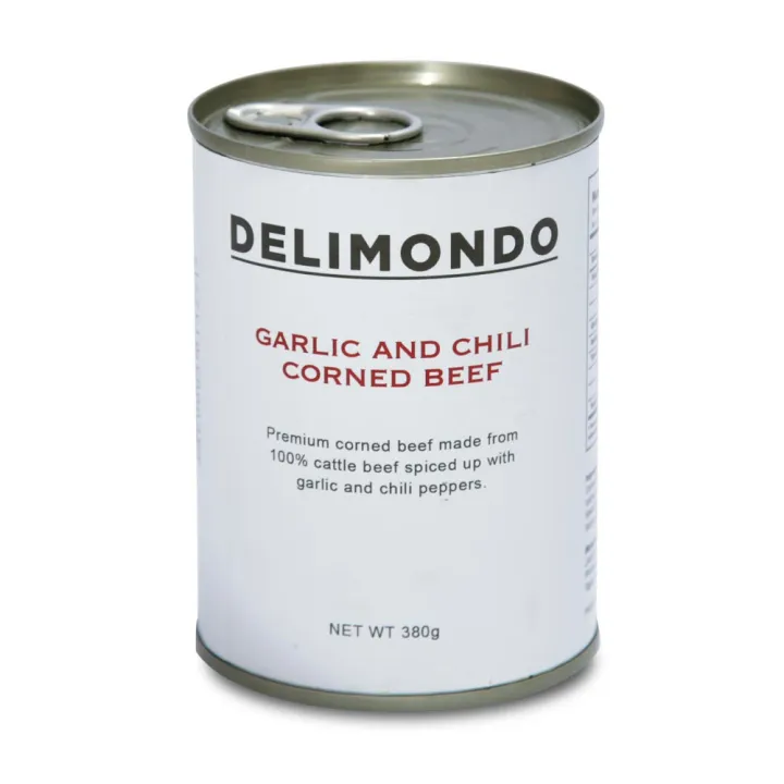 Delimondo Garlic & Chili Corned Beef 380g Lazada PH