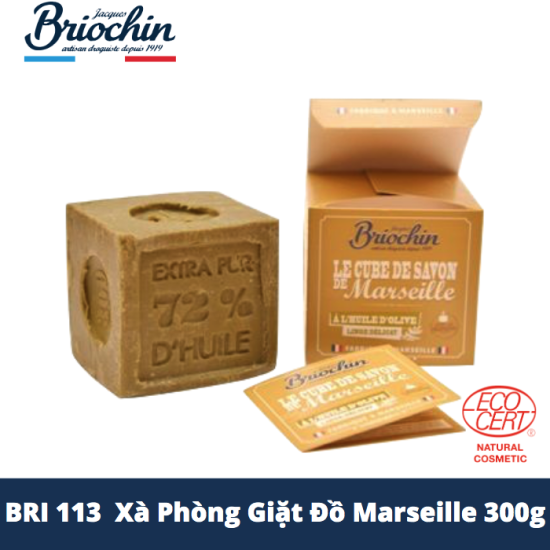 Hcmbri 113 - xà phòng giặt đồ marseille 300g briochin nhập khẩu từ pháp - ảnh sản phẩm 2