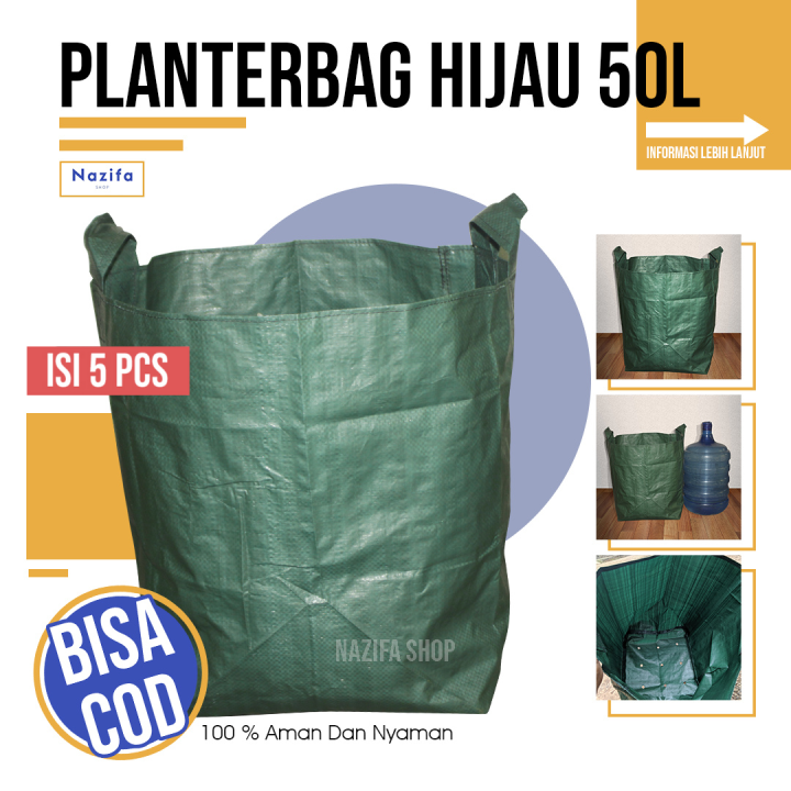 Jual Planter Bag Tanaman Hijau Dan Hitam 4 12 22 32 50 75 100 150 Liter - Planter  Bag