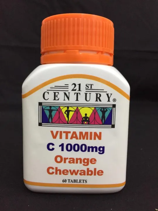 21st CENTURY Vitamin C 1000mg Orange Chewable 60 tablets Lazada
