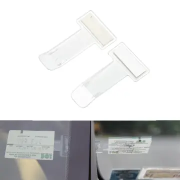 2pcs Car Styling Parking Ticket Clip Auto Fastener Card Bill Holder  Organizer Windshield Stickers 75 x 40mm