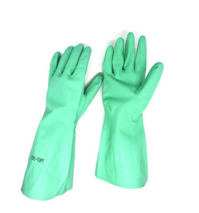 ถุงมือยางไนไตร-ป้องกันลื่น-น้ำมัน-กันสารเคมี-ยาว-13-นิ้ว-ยี่ห้อ-rubberex-n40