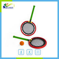 SAFSOF ปลอดภัย เล่นสนุก Badminton Racket Set Toy for kids safe &amp; soft ชุดของเล่นไม้แร็กเกต แบดมินตัน ไม้แบท ของเล่นเด็ก ไม้ตีบอล ไม้ ลูกบอล  รุ่น BSK-03N(B)