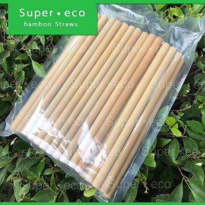 50 ชิ้น ต่อแพค สำหรับสมูทตี้ หลอดไม้ไผ่ - bamboo Straws [ Smoothie - สำหรับสมูทตี้ ]