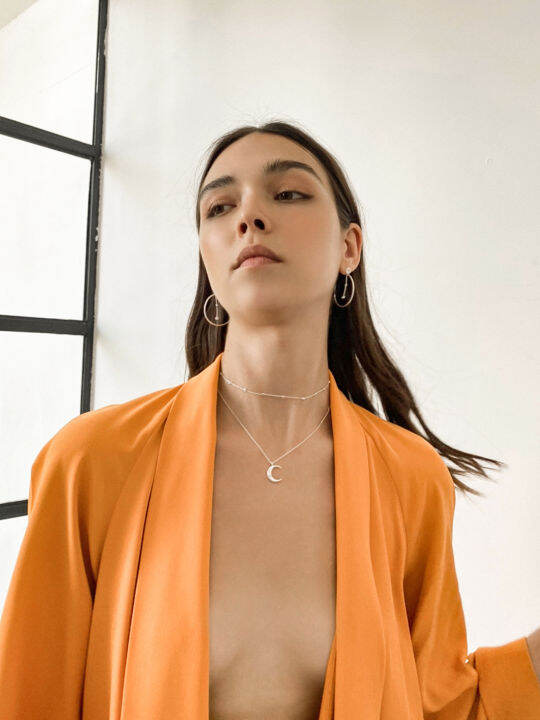 haus-of-jewelry-bohemian-diona-necklace-สร้อยคอเงินแท้-ประดับเพชรคิวบิกเซอร์โคเนีย-cubic-zirconia